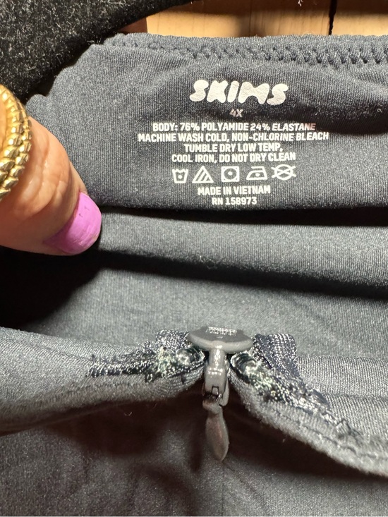SKIMS Tops - EUC SKIMS Women's Matte Grey, Half Zip Pullover